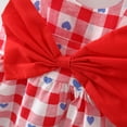 thumbnail image 6 of Odeerbi Toddler Girl Summer Beach Dress with Sun Hat Baby Bow Flower Print Suspender Dress Hat Suit Red, 6 of 9