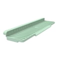 thumbnail image 1 of Tapete de silicona para secar platos con protección contra salpicaduras para fregadero de cocina, encimera y baño. Verde claro, 1 of 9