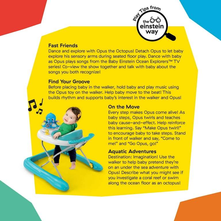 Baby Einstein Step & Twirl Opus 4-in-1 Activity Walker, Ages 6-24