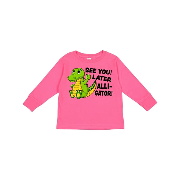 Inktastic See You Later Alligator Boys or Girls Long Sleeve Toddler T-Shirt