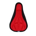 thumbnail image 4 of Funda de asiento de bicicleta 3D suave, con esponja y cojín transpirable para exteriores (Rojo), 4 of 9