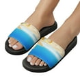 thumbnail image 5 of GZHJMY Stylish Slides for Women Men, Holidays. Sand Beach, Sunglasses and Starfish Soft Flexible Slip-on Sandals Slippers, 5 of 7