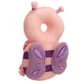 thumbnail image 2 of Mochila protectora para la cabeza de bebé con forma de animal, relleno de algodón PP, almohada de seguridad para caminar para niños pequeños, mariposas rosas, 2 of 14