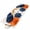 Blue Orange, variant on 2'x6' Rug Runners for Hallways Kitchen, Navy Blue Burnt Orange Non Slip Entryway Beside Floor Carpet Runner, Artwork Geometric Contemporary Washable Laundry Room Bedroom Throw Rugs Mat for Family Pet