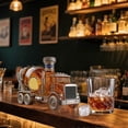 thumbnail image 2 of New Whiskey Bottle 10 oz Novelty Glass Decanter Cement Mixer Creative Home Bar, 2 of 5