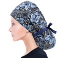 thumbnail image 2 of Gorro de enfermera quirúrgica Scrub Caps ABAMERICA con forma de cola de caballo para mujer, 2 of 6