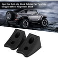 thumbnail image 2 of 2 Pieces Car Wheel Chock, Non-Slip Rubber Block Car Tire Wheel Alignment Block, 2 of 5