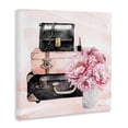 thumbnail image 2 of Stupell Industries Glam Glam Time Suitcase & Flowers Canvas Art, 17 x 17, by Kim Allen, 2 of 7