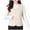 Beige, variant on Women's Down Cotton Button Vest V-Neck Sleeveless Slim Fit Lightweight Warm Puffer Waistcoat For Fall Winter with Pockets