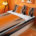 thumbnail image 3 of meiyoeat Abstract Geometric Lines Zipper Full Size Comforter Sets with Fitted Sheet and 2 Pillowcases For Adults,Modern Minimalist Aesthetic Zipper Bedding Set,Colorful Stars Reversible,4-Piece, 3 of 7