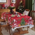 thumbnail image 2 of Nkmbld Tablecloths Rectangular Christmas Table Decorations Holiday Party Round Table Tablecloth Waterproofs Antis Grease, Multicolor, 2 of 4