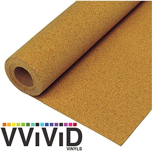 Natural Cork Board Textured Vinyl Wrap Shelf & Drawer Liner Underlayer