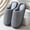 Gray, variant on Unisex Cozy Faux Sherpa Fleece Slippers Memory Foam Closed Back House Shoes Cotton Slippers Rubber Sole for Indoor and Outdoor