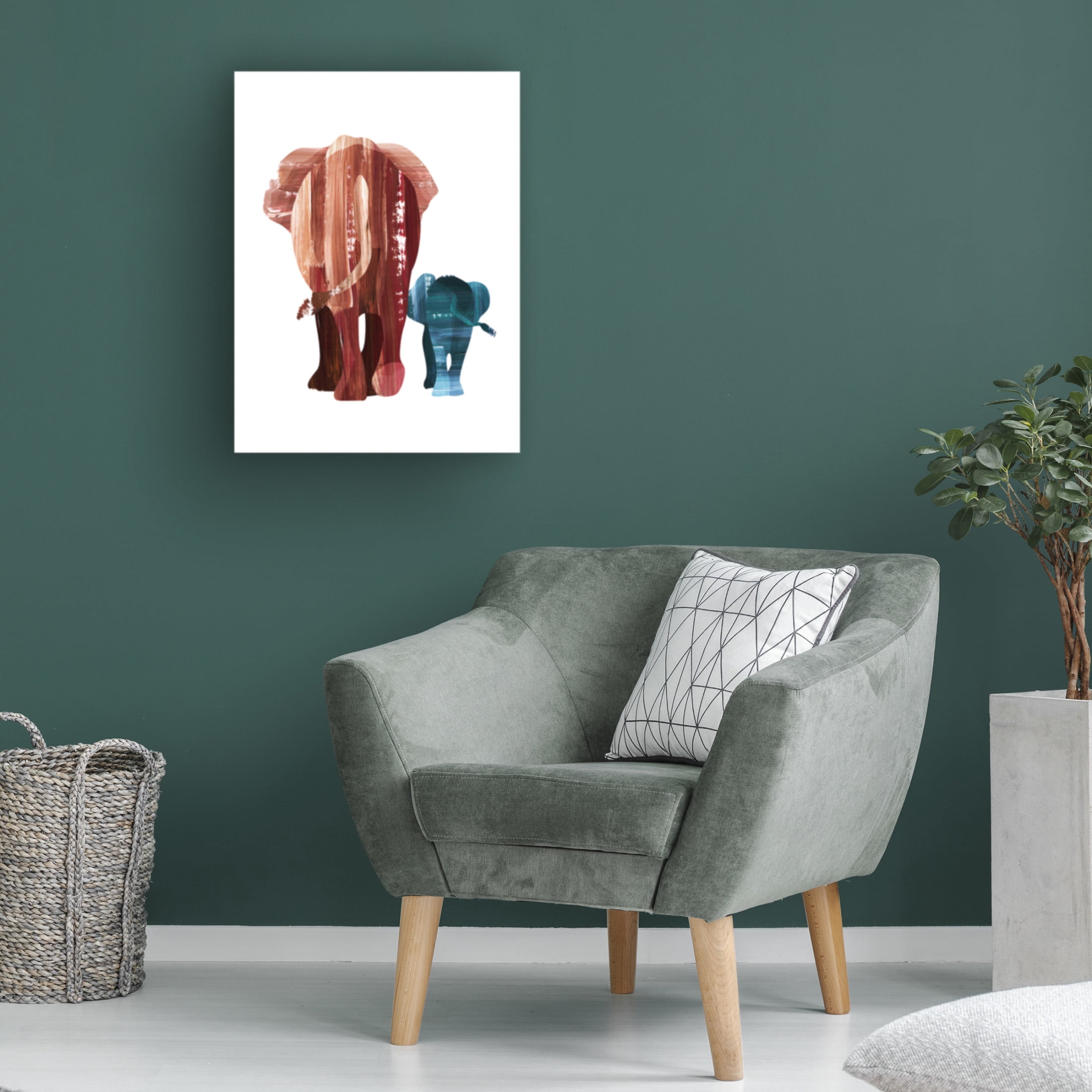 Trademark Fine Art Goed Blauw A Walk Together Canvas Wall Art