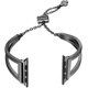 thumbnail image 2 of Bandas compatibles con Apple Watch Band 38 mm 40 mm iWatch SE Series 6/5/4/3/2/1, pulsera de joyería de metal elegante para mujer Brazalete de pulsera de acero inoxidable - Negro-38 mm Ormromra LRWJ876-1, 2 of 6