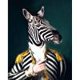 thumbnail image 3 of Cuadros Decorativos Zebra Gentleman Oil Paint By Numbers Kit DIY Dibujo sin marco para adultos Inicio JShteea Nuevos Originales, 3 of 9