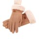 thumbnail image 1 of Guantes Térmicos de Invierno de Terciopelo para Mujer con Punta para Pantalla Táctil, Diseño Engrosado y Antiviento para Ciclismo al Aire Libre, Correr, Senderismo, 1 Par, 1 of 5