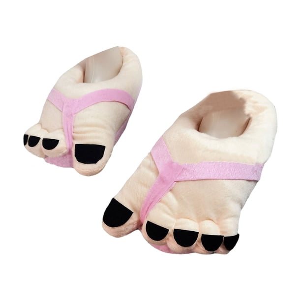 Qarigey Zapatillas térmicas para interiores, suela silenciosa para caminar en interiores, divertidas zapatillas cálidas de invierno a la moda Calzado rosa m 35-40