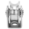thumbnail image 1 of U Groove Wheel, Easy To Install 48mm Diameter Standard Size Rustproof Metal Track Pulley  For Industrial Carts, 1 of 8