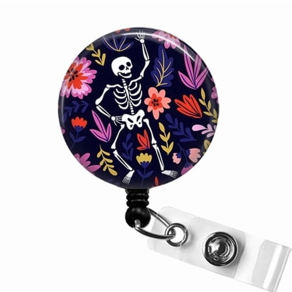Skeleton Badge Reel, Orthopedic X-Ray Tech ID Clip, Funny Bones Badge Holder, Radiology Gift | Scrapheart