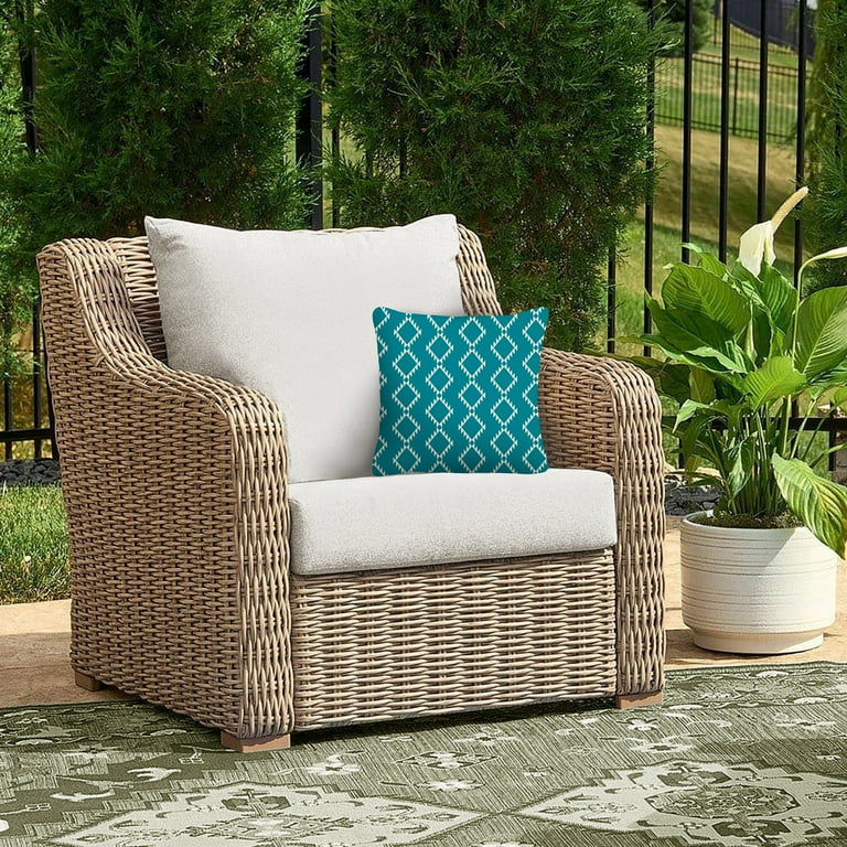 Mainstays Cactus Outdoor Patio Dining Seat Back Pillow Cushion Mainstays Cactus Outdoor Patio Dining Seat Back Pillow Cushion