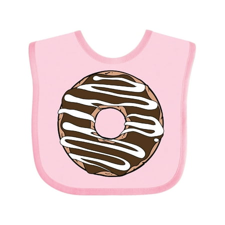 

Inktastic Chocolate Donut Doughnut Icing Frosting Glaze Gift Baby Boy or Baby Girl Bib