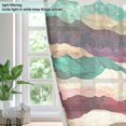 thumbnail image 4 of Yayeee Window Curtains Light Filtering 63"x42" Grommet Panel Pair Home Living Room Decor, Artistic Desert Waves, 4 of 7