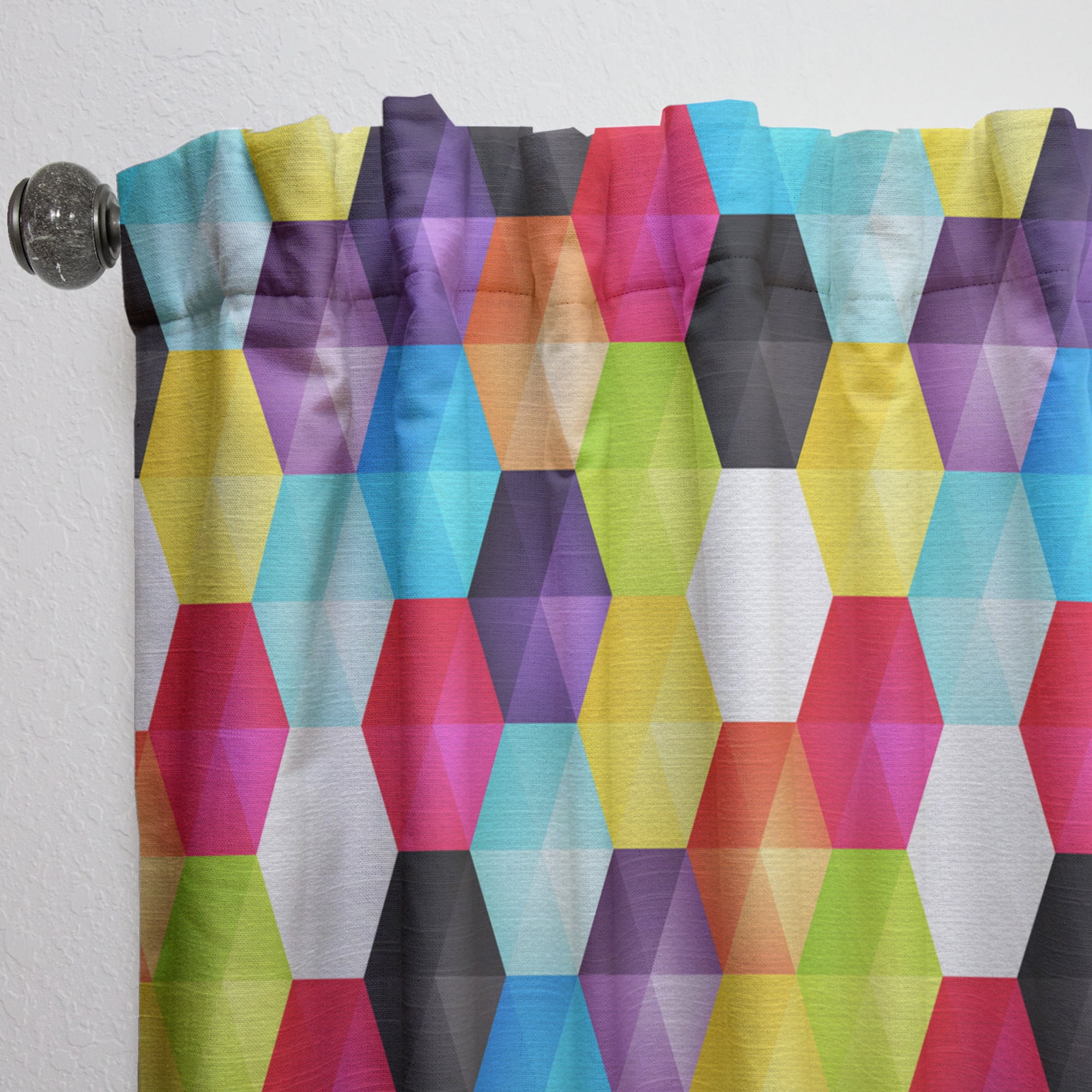 Designart 'Vintage Wooden Gate' Modern Curtain Panel