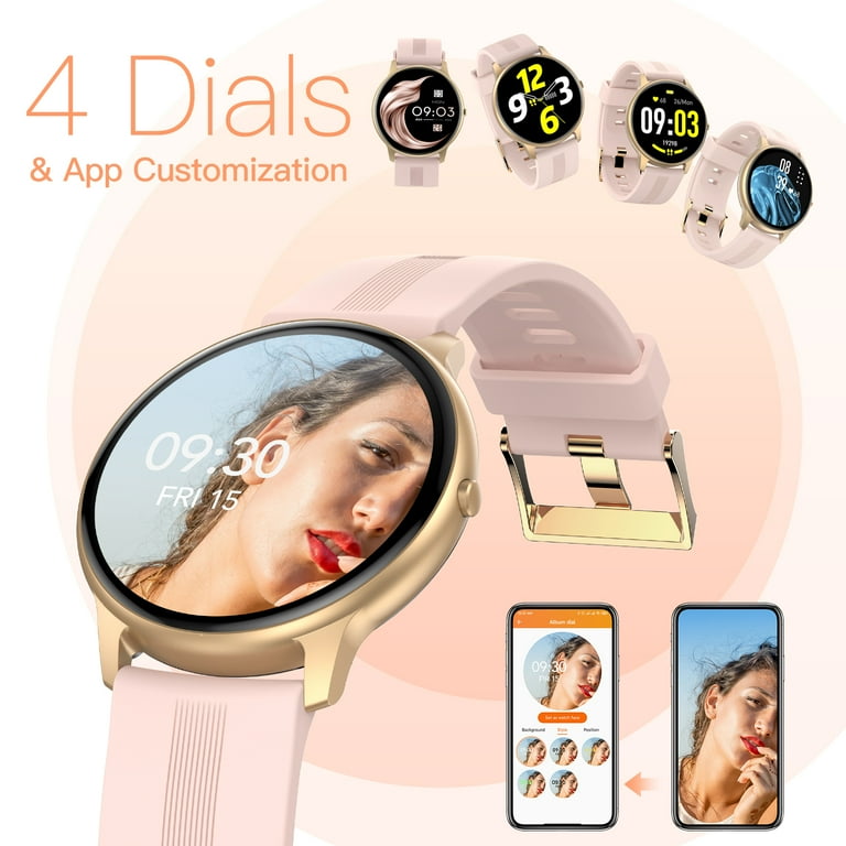 AGPTEK Smart Watch for Android and iOS Phones Full Touch Fitness