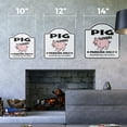 thumbnail image 2 of Pig Lovers Parking 10” x 10” Sign | Indoor/Outdoor Plastic | SignMission Designer Swine Farm Farmer Pigsty Pork Rib Novelty Gift Funny Joke Gag Road Garage, 2 of 4