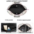 thumbnail image 2 of Flower Women's Large Weekend Travel Bag Moving Canvas Handbag Thick Double Layer Beach Weekend Travel Unisex Hospital Maternity Delivery with Toiletry Waterproof, 2 of 5