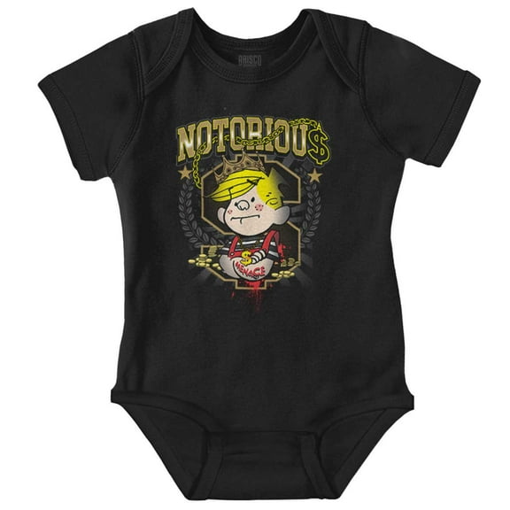 Notorious Dennis The Menace Joke Bodysuit Jumper Boys Infant Baby Brisco Brands NB