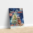 thumbnail image 3 of Merry Christmas and Happy New Year Santa Belgian Malinois Holiday Xmas Winter 2025 Vertical Matte Canvas Poster Sheepdog Dog Lover Gifts Wall Art Home Decor - 00024, 3 of 5