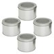 thumbnail image 1 of 4 PCS Clear Iron cans Canisters with cover , Cute Decorative iron Bottles with Airtight Lid for Nuts, Coffee Beansstorage, 1 of 5