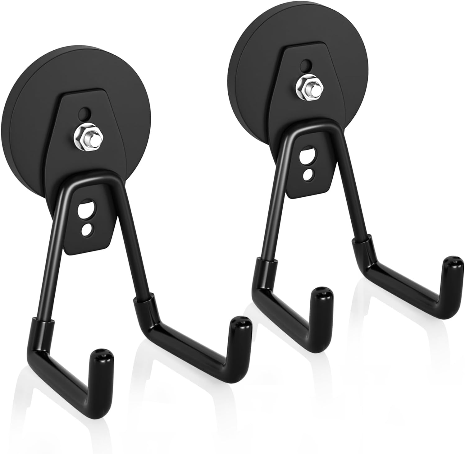 RGHJAR-Strong Magnetic Hooks Heavy Duty Magnet Garage Hooks for Cruise Magnet Tool Holder for Hanging Garden Tools, Cabinet, Van, Pegbaord, Kitchen, Outdoor, 2Pack