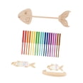 thumbnail image 4 of Juguete de clasificación de espinas de pescado, juguete educativo temprano, juguete de madera para aprender a clasificar por colores. L, 4 of 9