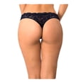 thumbnail image 3 of Tanga Secret Treasures Talla M Encaje Floral Negro, 3 of 3