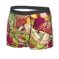 thumbnail image 2 of Wukai Bright Mushrooms Print Men’s Underwear Breathable Boxer Briefs,&nbsp;Moisture Wicking & Breathable-Small, 2 of 7