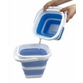 thumbnail image 5 of SAMMART Collapsible Rectangular Cleaning Bucket 5L (1.3 Gallon)- Foldable Camping Beach Sand Water Pot Pail- Portable Space Saving Tub for Household, Outdoor Car Washing, 5 of 5