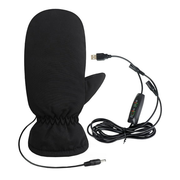 Ycandiee Heated Gloves, Mittens for Men Women, Heating Ski Mitt for Winter Skating Snow Camping Hiking