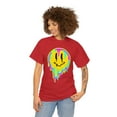 thumbnail image 3 of Multicolor smiley face emoji t shirt emoji graphic Unisex Heavy Cotton Tee, 3 of 8