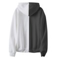 thumbnail image 5 of Timegard Zip up Hoodies for Women Long Sleeve Color Block Sweatshirts Fall Winter Loose Comfy Jacket, 5 of 5