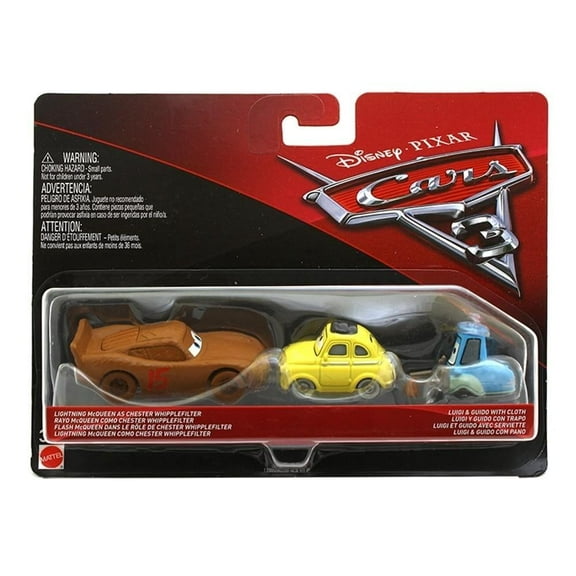 Vehículo de Juguete Cars Disney Pixar Cars Personajes 2 Pack Varios Modelos 1 pza