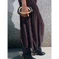 thumbnail image 3 of Women's Black Clutch Purse with Gold Ring Handle Elegant Evening Handbag, 3 of 10
