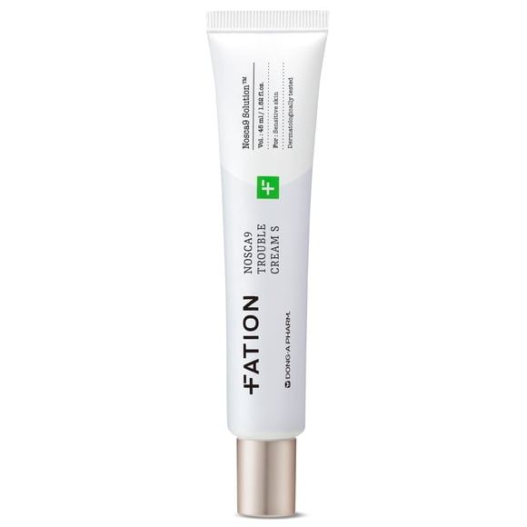 FATION NOSCA9 Crema para problemas S | Hidratante facial con complejo Centella Asiática y Ceramida | Crema hidratante facial calmante | Crema Zit para el cuidado de la piel coreana (paquete de 1 1,52