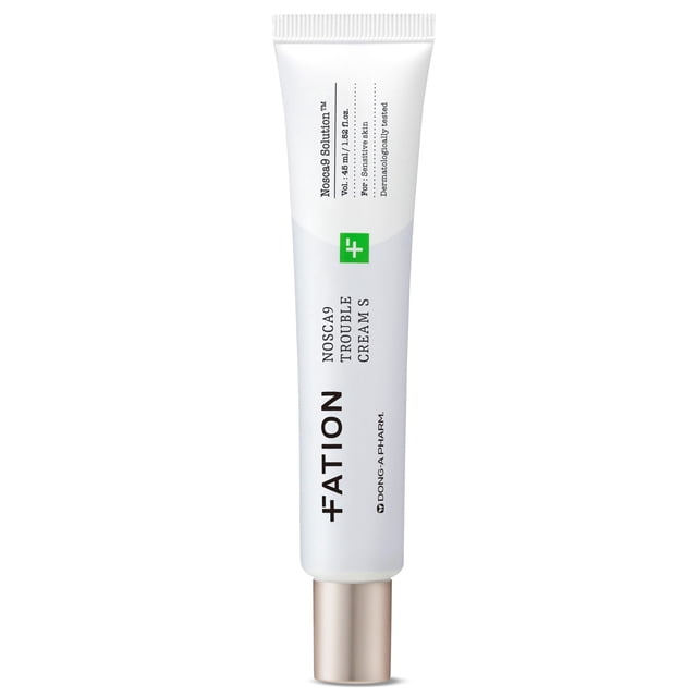 FATION NOSCA9 Crema para problemas S | Hidratante facial con complejo Centella Asiática y Ceramida | Crema hidratante facial calmante | Crema Zit para el cuidado de la piel coreana (paquete de 1 1,52
