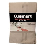 Cuisinart Easy Care Spill-Proof Formal Microfiber Fabric Dinner Napkin, 8-Pack (Taupe)