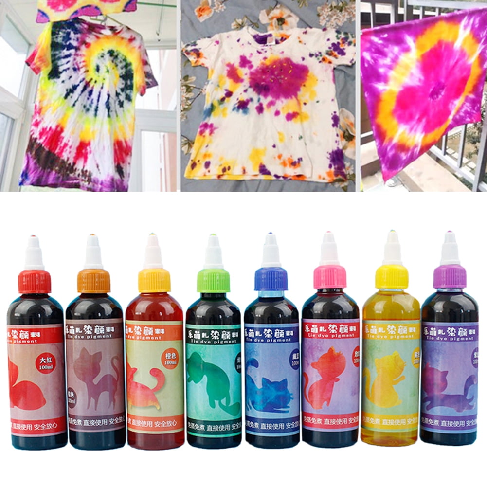 HYDa 100ml Tie Dye Textile Pigment Paint Color Craft DIY Clothing  Decorating Material 