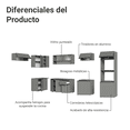 thumbnail image 4 of Cocina Integral Completa Modular Madesa Nice 465cm Gris, 4 of 10