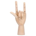 thumbnail image 4 of Wood Sculpture,Wooden Hand Model Art Wooden Hand Puppet Wooden Hand Model Stylish and Modern, 4 of 9